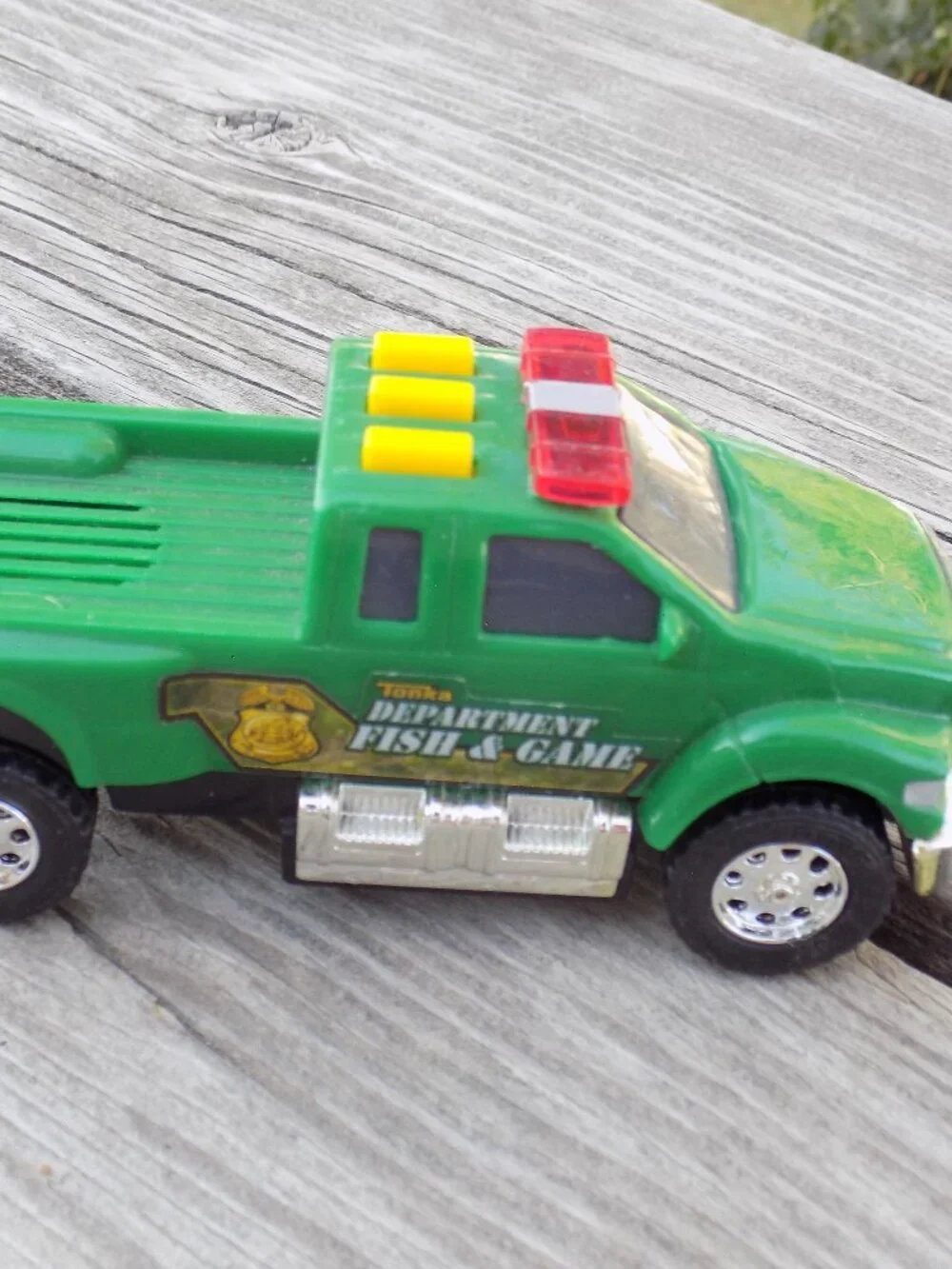 Tonka Fish Game Green Truck Lights Up Sound WORKS Electronic *